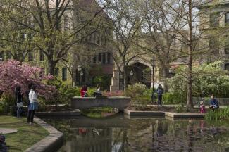 Image of Botany Pond on campus