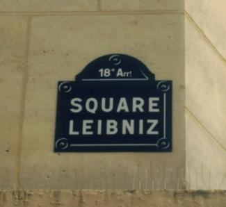 Square Leibniz street sign image for the Transfer Students page