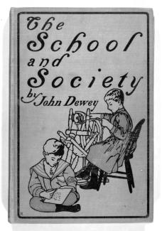 Image of title page of Dewey, School and Society