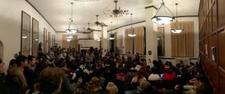 The Crowd at "The Philosophy of Divorce" Night Owls Event