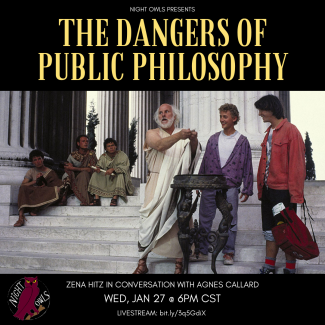Poster for "The Dangers of Public Philosophy" event